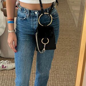 Reformation Jeans with Gold Detail on Waist